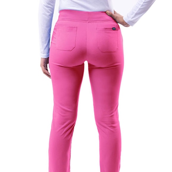 NWT Adar Fruit Punch Pro Scrub Slip Tapered Leg Pants Scrubs XXS - Picture 2 of 3
